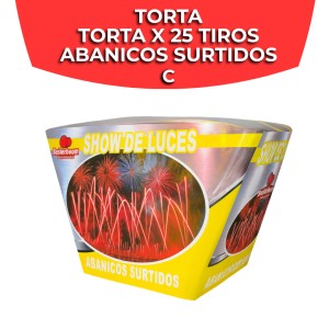 TORTA X 25 TIROS ABANICOS SURTIDOS C